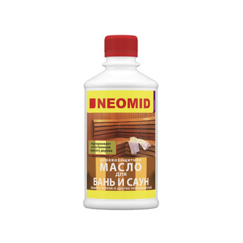 Деревозащитное масло для бань и саун Neomid Деревозащитное масло 0,25 л