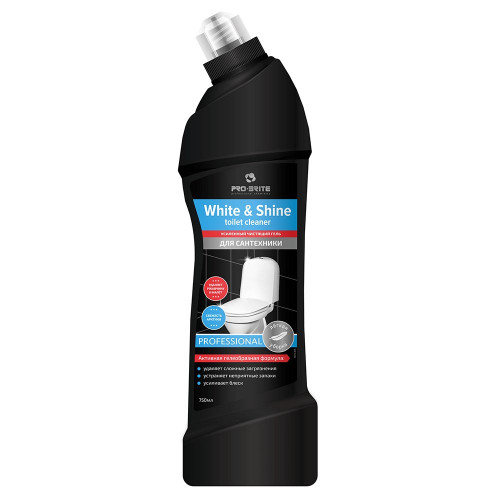 Усиленный чистящий гель для сантехники White & Shine Toilet Cleaner "Свежесть Арктики", 0,75 л